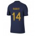 Cheap France Adrien Rabiot #14 Home Football Shirt World Cup 2022 Short Sleeve